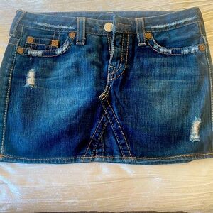 True Religion Jean Skirt!